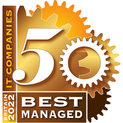 Winner - 50 top managed IT companies logo
